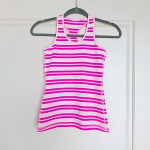Ivivva Shirts & Tops - Ivivva Pink Striped Tank Ivivva Shirts & Tops - Ivivva Pink Striped Tank
